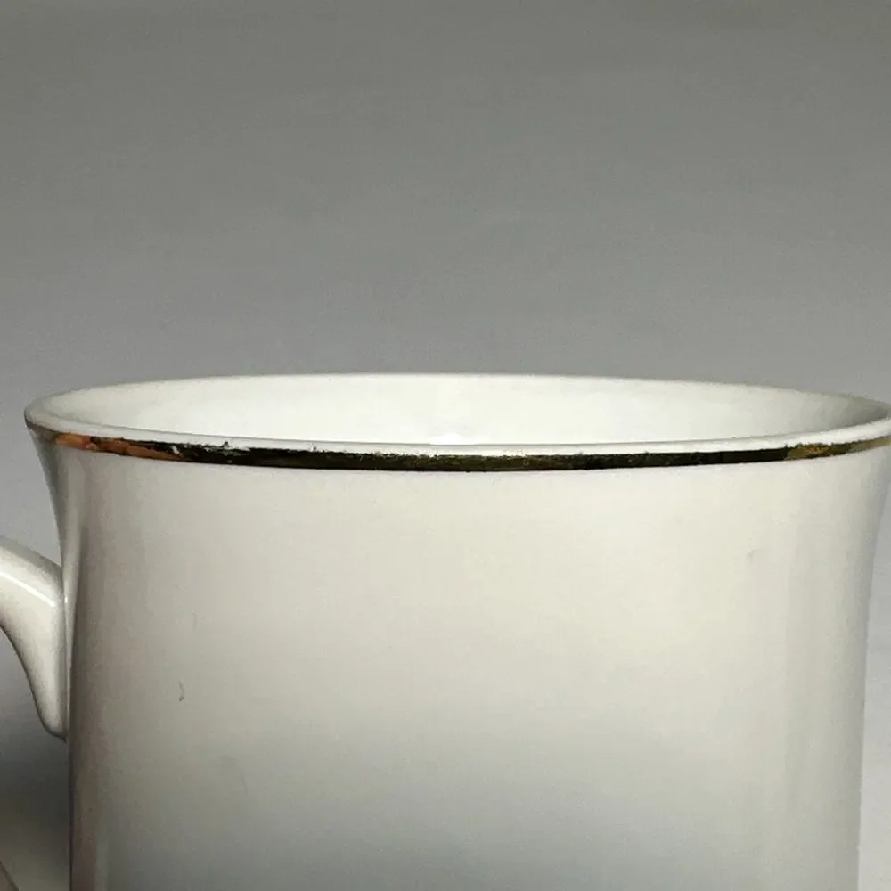 Norman Rockwell Collectible Mugs Set of 5 22K Gold Trim Vintage 1980s EUC